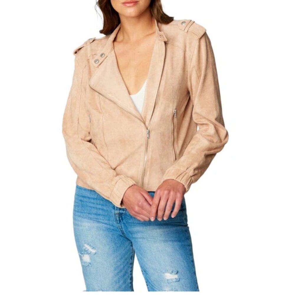 New ~ BLANK NYC ~  Faux Leather Moto Jacket Small STUNNING !! Baddie
